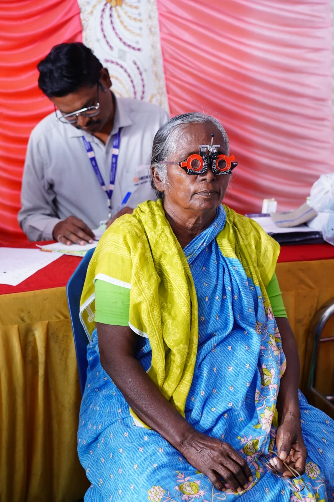 Medical camp at Mulpur - Eye checkup
